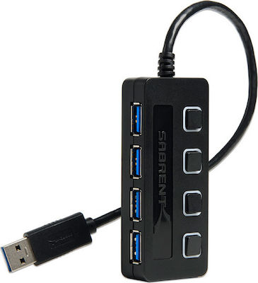 Sabrent HB-UM43 USB 3.0 4 Port Hub with USB-A Connection