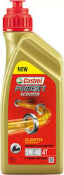 Castrol Power 1 Scooter 4T Teilsynthetisch Motorradöl für Viertaktmotoren 5W-40 1Es