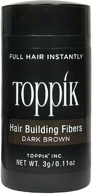 Toppik Hair Building Fibers with Keratin Hair Building Fibers Travel Dark Brown 3gr