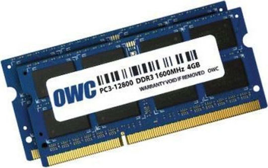 DDR3L 8GB Memory RAM with 2x4GB Modules and Speed 1600 for Laptop