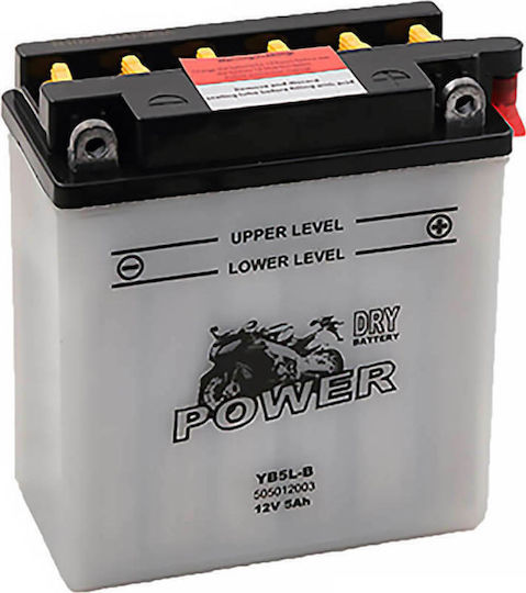 Power Batteries Open Type Motorcycle Battery YB5L-B 50A with Capacity 5Ah