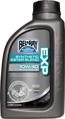 Bel-Ray EXP Synthetic Ester Blend 4T Ημισυνθετικό Λάδι Μοτοσυκλέτας για Τετράχρονους Κινητήρες 10W-40 1lt
