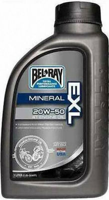 Bel-Ray EXL Mineral 4T 20W-50 4-Stroke Motorcycle Motor Oil 1lt