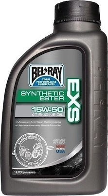 Bel-Ray EXS Synthetic Ester 4T Synthetic 15W-50 4-Stroke Motorcycle Motor Oil 1lt