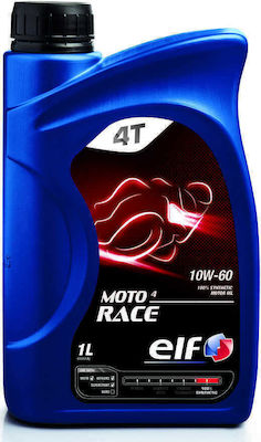 Elf 4 Race Synthetic Motorcycle Oil for Four-Stroke Engines 10W-60 1lt