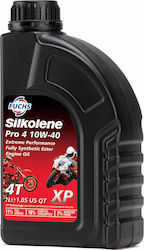 Fuchs Silkolene Pro 4 XP Synthetic Motorcycle Oil for Four-Stroke Engines 10W-40 1lt