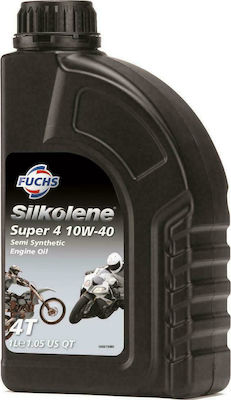 Fuchs Silkolene Super 4 Semi-synthetic Motorcycle Oil for Four-Stroke Engines 10W-40 1lt