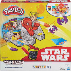 Hasbro Play-Doh Knetmasse - Spiel Star Wars Millenium Falcon Featuring für 3+ Jahre, 5Stück B0002