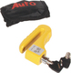 Autoline Motorcycle Disc Brake Lock with 9.5mm Pin in Yellow