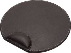 Osco 1935 Leather Mouse Pad 250mm με Στήριγμα καρπού Καφέ