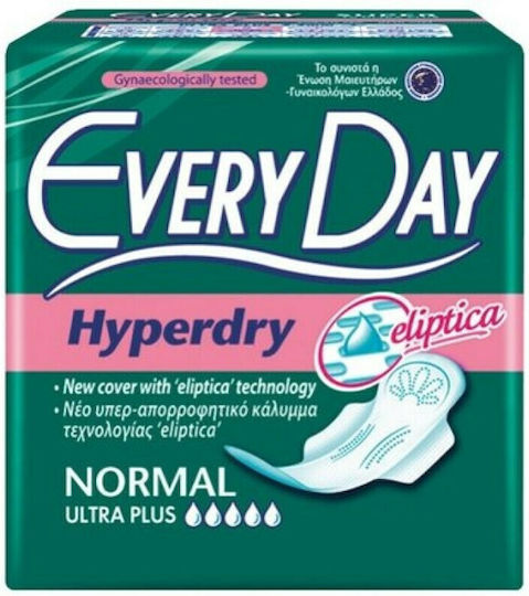 Every Day Hyperdry Normal Превръзки с крилца за Нормален поток 5 Капки 10бр Ultra Plus