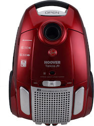 Hoover Telios Plus TE70_TE75011 Ηλεκτρική Σκούπα 700W με Σακούλα 3.5lt Κόκκινη