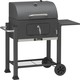 Grill Chef Charcoal Grill with Wheels and Side Surface 42x56cm