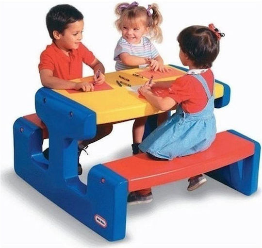 Primary Σετ Παιδικό Τραπέζι με Καρέκλες Κόκκινο Little Tikes