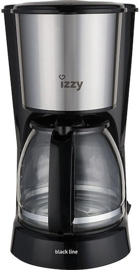 Izzy Black Line HB88024 222486 Mașină de cafea cu filtru 800W Argint