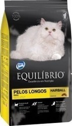 Equilibrio Long Hair Skin & Hair Coat Dry Food for Adult Cats with Poultry 7.5kg