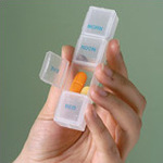 Daily Pill Organizer with 4 Places Transparent 662