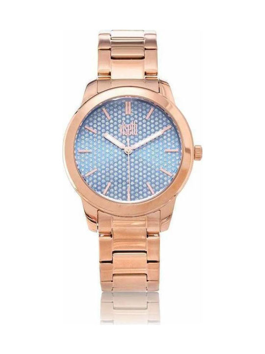 Visetti PE-970RC Watch with Pink Gold Metal Bracelet PE-970RC