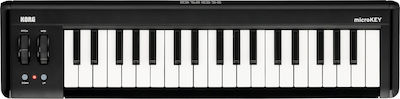 Korg Midi Keyboard microKEY MKII με 37 Πλήκτρα σε Μαύρο Χρώμα