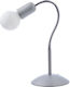 Aca Sphere 1T Bürobeleuchtung mit flexiblem Arm für E27 Lampen in Silber Farbe SPHERE1T