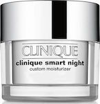 Clinique Smart Αnti-aging & Moisturizing Night Cream Suitable for Combination Skin with Hyaluronic Acid Custom-Repair 50ml