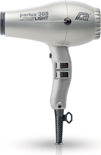 Parlux 385 Power Light Ionic Professional Hair Dryer 2150W Silver