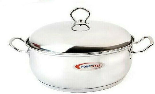 Homestyle Βαθιά Ανοξείδωτη Κατσαρόλα 10.3lt / 30cm