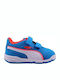 Puma Kids Sports Shoes Running Stepfleex FS Mesh with Velcro Blue