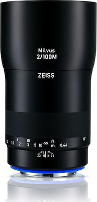 Zeiss Full Frame Camera Lens Milvus 100mm f/2M ZE Telephoto / Macro for Canon EF Mount Black