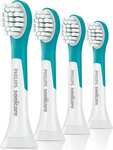 Philips Replacement Heads for Electric Toothbrush for 3+ years 4pcs Turquoise