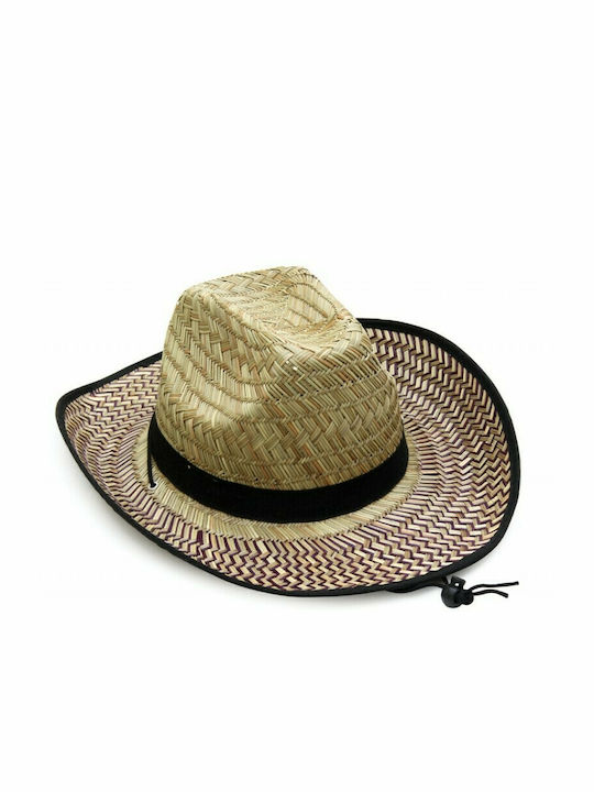 Straw Hat with Black Details 504 OEM