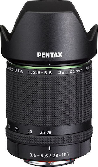 Pentax Full Frame Φωτογραφικός Φακός FA 28-105mm f/3.5-5.6 ED DC WR Standard Zoom / Tele Zoom για Pentax K Mount Μαύρος