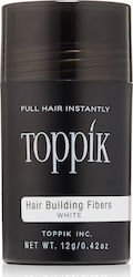 Toppik Hair Building Fibers with Keratin Hair Building Fibers Regular White 12gr