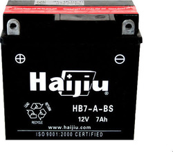 HaiJiu HB7-A-BS Затворен тип Мотоциклетна батерия YB7-A с капацитет 7Ах YB7-A-BS