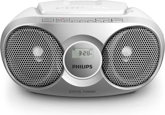 Philips AZ215 Φορητό Ηχοσύστημα με CD / Ραδιόφωνο Ασημί