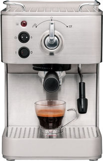 Gastroback 42606 Design Espresso Plus Espressomaschine 1250W Druck 15bar Silber