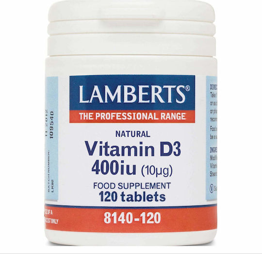 Lamberts Vitamin D3 Βιταμίνη για Ανοσοποιητικό 400iu 120 ταμπλέτες