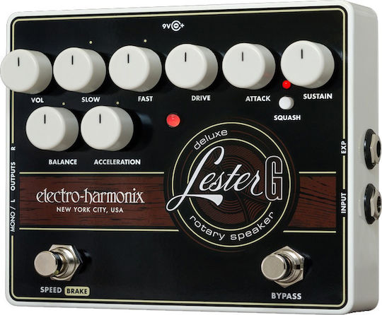 Electro-Harmonix Lester G Deluxe Rotary Speaker Педал Симулатор Електрическа китара