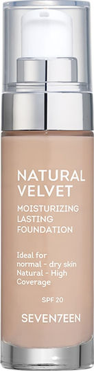 Seventeen Natural Velvet Longlasting Matte Mov/alb SPF20 70 Camel deschis 30ml