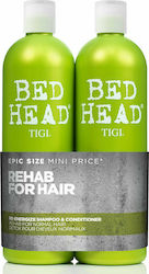 Tigi Bed Head Re-energize Duo Shampoo 750ml & Condition Haarpflegeset mit Shampoo