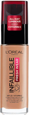 L'Oreal Paris Infaillible 32H Fresh Wear Liquid Make Up 300 Amber 30ml