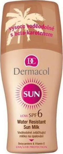 Dermacol Слънцезащитно Водоустойчиво Слънчево Мляко Лосион За Тяло SPF6 Спрей 200мл