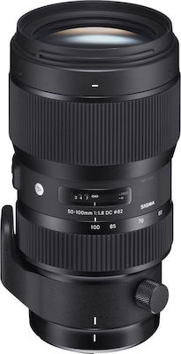 Sigma Crop Camera Lens 50-100mm f/1.8 DC HSM Art Tele Zoom for Canon EF Mount Black