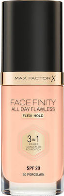 Max Factor Facefinity All Day Flawless Spf20 Flüssiges Make-up LSF20 30 Porcelain 30ml