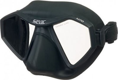 Seac Μάσκα Θαλάσσης Silikon M70 Schwarz in Schwarz Farbe