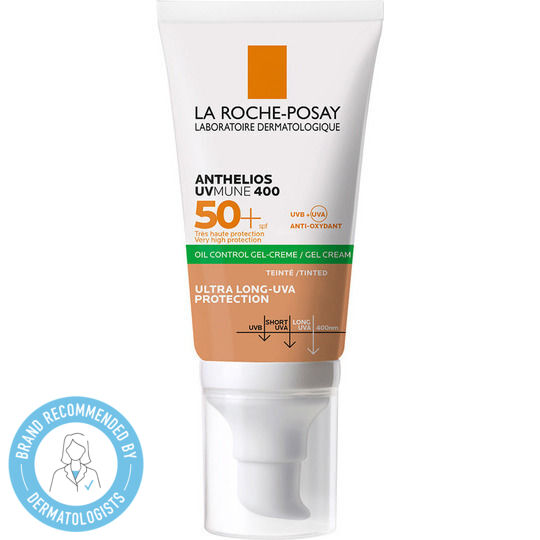 La Roche Posay Anthelios XL Dry Touch Anti-Shine Αδιάβροχο Αντηλιακό Gel Προσώπου SPF50 με Χρώμα 50ml