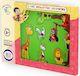 Wooden Kids Peg Puzzle Wild Animals I for 2+ Years 9pcs Anelixi