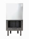 CHytiria Misailidi T-80 Wood Fireplace Insert Radiator with Straight Window 21.4kW