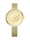 Obaku Uhr mit Gold Metallarmband V185LXGGMG