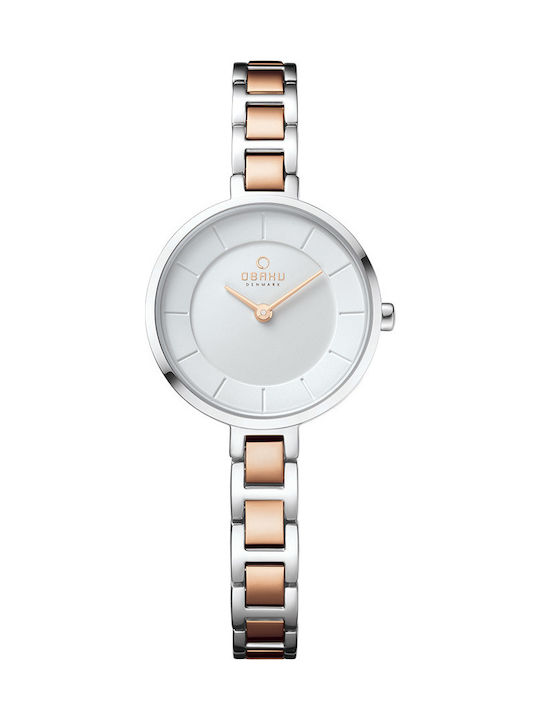 Obaku Ceas cu Rose Gold Brățară Metalică V183LXCISC